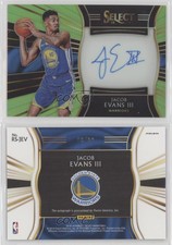 2018-19 Select Signatures Neon Green Prizm /99 Jacob Evans III Rookie Auto RC