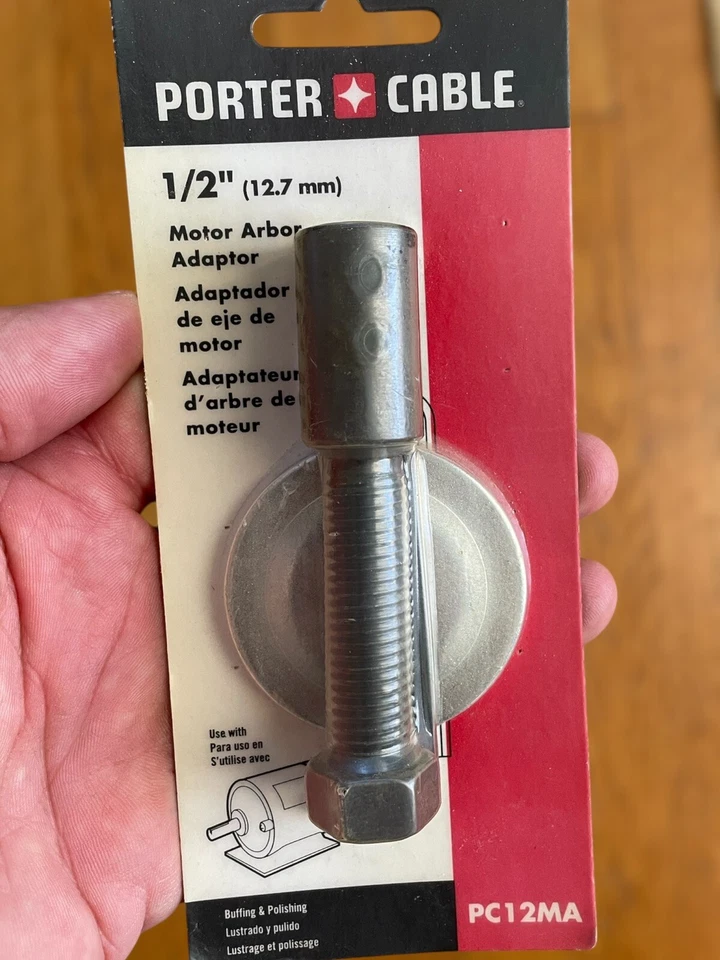 Cable Porter PC12MA Motor Arbor Adpt 1/2" Convertir Motor en Buffer/Pulidora Foto 1 de 4