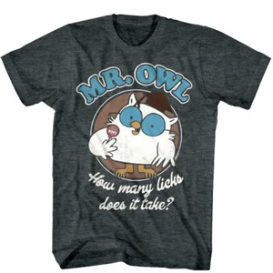 Tootsie Roll Pops Mr Owl How Many Licks Does it Take Herren T-Shirt Candy Lutscher - Bild 1 von 5
