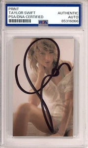 TAYLOR SWIFT Signed HOT GQ Magazine Picture Autographed Print Cut PSA DNA COA - Picture 1 of 2