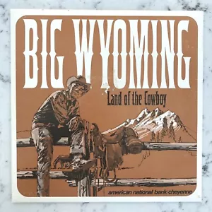 45 RPM Schallplatte Big Wyoming Land of the Cowboy American National Bank Cheyenne - Bild 1 von 5