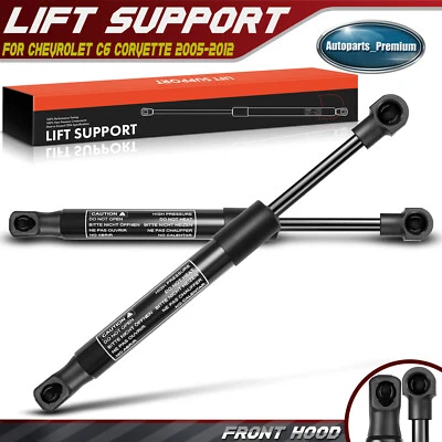 2x Soportes de elevación del capó delantero Amortiguadores Puntales para Chevrolet Corvette 2005 2006-2013 Foto 1 de 4