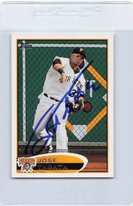 2012 Topps #236 Jose Tabata Pirates Signed Auto *J3635