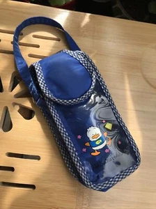 VINTAGE Rare SANRIO Ahiruno Pekkle Cute Duck Phone Case With Handle Strap VGC - Picture 1 of 12