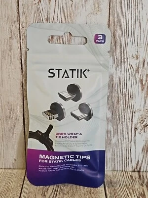 Statik Magnetic Connectors for Magnetic Charging Cable - 3-Pack USB-C Micro  - Image 1 of 3