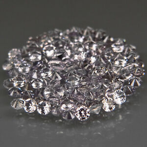 Round Diamond Cut 1.7 mm.Natural Platinum Spinel MaeSai,Thailand 116Pcs/3.00Ct.