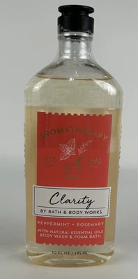 Bath & Body Works Aromatherapy Clarity Peppermint Rosemary Body Wash 10 Oz NEW - Image 1 of 2