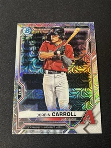 2021 Bowman Chrome Prospects Mojo Refractor Corbin Carroll Arizona Diamondbacks - Picture 1 of 2