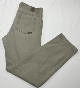 Prana Slim Fit Men's 36x32 Beige Pants Organic Cotton Outdoor Hiking - Read - Picture 1 of 12