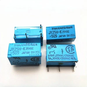 JY-25H-K JY25H-K-505 25VDC Relè PCB Miniatura 5A 250VAC 4 Pin x5pz - Foto 1 di 1