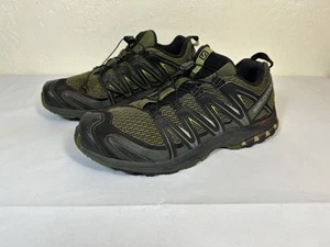 Salomon Men's Size 11.5 XA Pro 3D Trail Running Shoe Black Green 392519 - Picture 1 of 10
