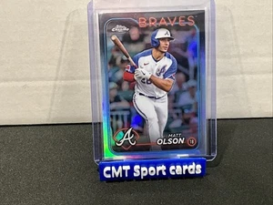 2024 Topps Chrome - Matt Olson #23 Refractor - Picture 1 of 2
