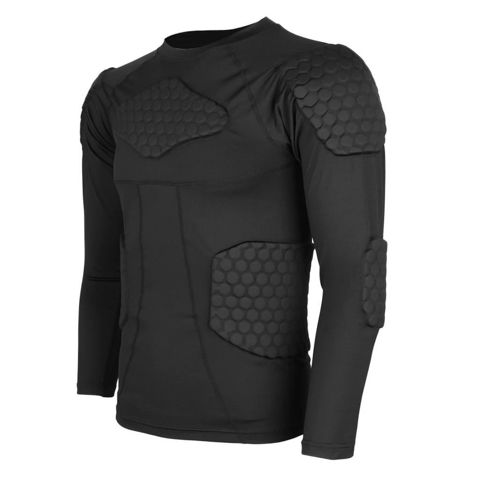 Men Padded Compression Shirt Football Baseball Top - Image 1 of 1