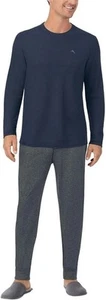 Tommy Bahama Men’s 2-Piece PJ Size L Relaxed Fit Lounge Set Blue & Gray - Picture 1 of 13