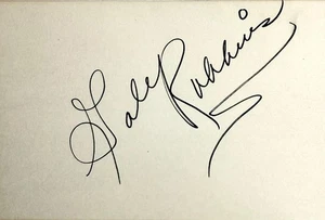 GALE ROBBINS Autograph Signed 4x6 INDEX CARD The Belle of New York Calamity Jane - Picture 1 of 6