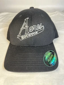 Sombrero Flexfit Negro Houston Aeros De Colección - Talla S/M - Producto Oficial AHL - Imagen 1 de 8