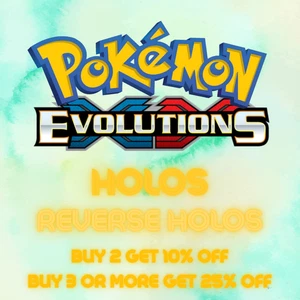 Pokemon TCG XY Evolutions Singles Reverse Holos NM - Picture 1 of 5