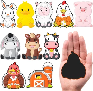 Imanes de nevera para niños pequeños 1-3, imán de refrigerador de animales de granja para niños, bebé - Imagen 1 de 12