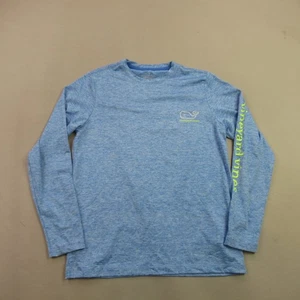 Vineyard Vines Shirt Boys Medium Long Sleeve Crew Neck Lightweight Blue - Picture 1 of 10