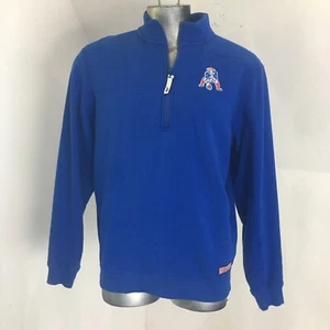 Vineyard Vines Navy New England Patriots Shep Shirt Quarter Zip Herren Größe M - Bild 1 von 8