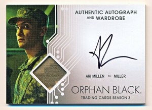Cryptozoic Orphan Black Season 3 Ari Millen as Miller Wardrobe Autograph #AM2W