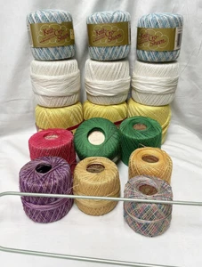 GARNE riesige ROLLEN HÄKELN 100% mercerisierte Baumwolle Garn ganze Box VOLL - Bild 1 von 2