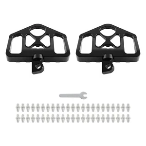 Motorcycle Footrests Foot Pegs for Harley Dyna Softail Touring Models Black - Bild 1 von 11