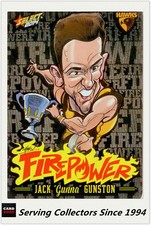 2014 AFL Champions Laserfoil Firepower Caricature FC33 Jack Guston (Hawks)