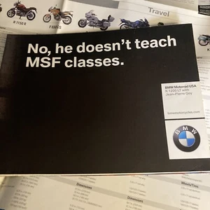 2003 BMW Motorcycle Stunt Brochure Poster- Jean P Goy 03 - Picture 1 of 8