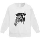 'Zebra Head' Kid's Sweatshirt / Sweater / Jumper (Kw037627)