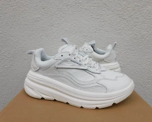 UGG CA1 WHITE LEATHER SNEAKER ACTIVE COMFORT SHOES, WOMEN US 6/ EUR 37 ~NEW - Picture 1 of 5