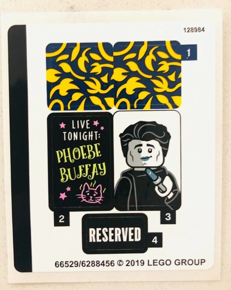 LEGO STICKER SHEET for 21319 FRIENDS Central Perk New & Genuine - Image 1 of 1