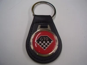 PONTIAC GTO KEY CHAIN LEATHER FOB FREE SHIPPING - Picture 1 of 3