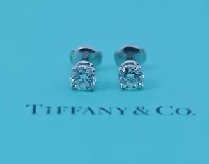 Tiffany & Co.2.02 I / VVS1 Diamant Platin Ohrstecker - Bild 1 von 5