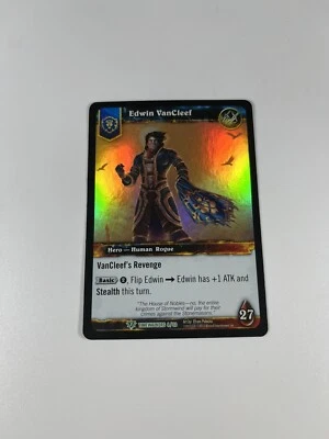 Edwin VanCleef Timewalkers 4/30 FOIL Holo WoW World of Warcraft TCG Card - Image 1 of 4