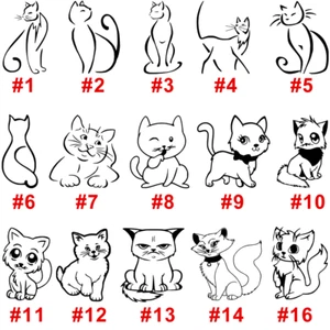 Cat Vinyl Decal Sticker Car Window Design Laptop Movie Kitty Friend USA Seller - Picture 1 of 19