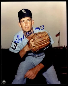 GARY PETERS SIGNED 8X10 PHOTO INSCRIBED "#43" - CHICAGO WHITE SOX - Picture 1 of 2