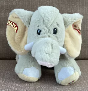 Webkinz VELVETY ELEPHANT Gray Plush Toy NO CODE HM167 with BAMA "EARRINGS" - Picture 1 of 10