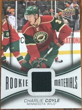 2013-14 Upper Deck Rookie Materials Charlie Coyle RM-CC Minnesota Wild
