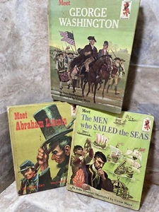 3-Vintage Meet Books, Abraham Lincoln,George Wash…, Sailors 1964 - Imagen 1 de 23