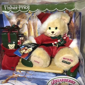 Vintage 1999 Fisher Price Briarberry Collection Bear - Berrykris & Sleigh - Neu - Bild 1 von 9