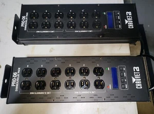 Pair of (2) Chauvet Pro-D6 6 channel 20 Amp DMX-512 Dimmer/Switch Packs - Picture 1 of 4