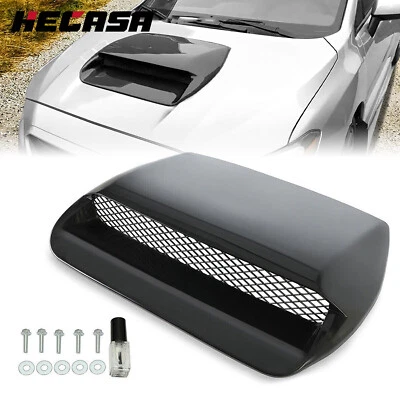 HECASA For 2015-2021 Subaru WRX STI Black Air Flow Hood Scoop Bonnet Vent NEW - Image 1 of 4