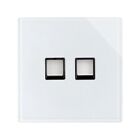 Light Switch Socket Rj45 Tv White Glass 20A/45A Double Usb Hdmi Household Outlet
