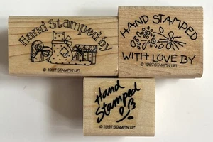 Stampin' Up 1997 (3 estampillas) "estampadas a mano" - Imagen 1 de 3