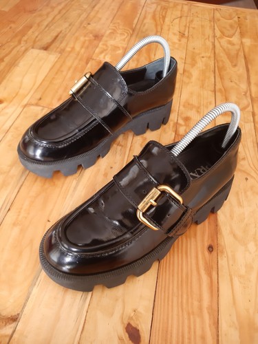 Mocassini donna Prada Monolith neri taglia 38