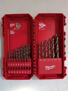 Milwaukee Cobalt Red Helix Twist Drill Bit Set for Drivers (23-Piece) 48-89-2338 - Picture 1 of 3