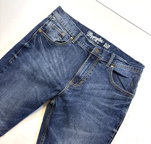 Wrangler Retro Herren Slim Bootcut Blau Denim Jeans-Größe 35x32 EUC - Bild 1 von 8
