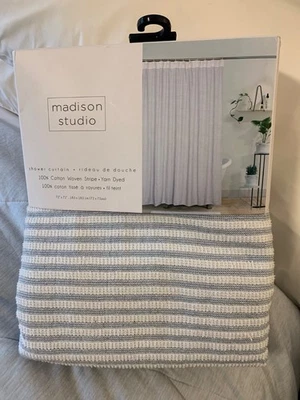 CORTINA DE DUCHA MADISON STUDIO 100% ALGODÓN/TERRY Foto 1 de 2