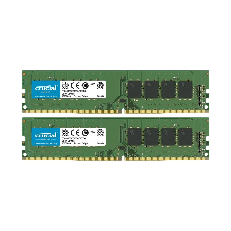 Crucial 64 GB (2x32GB) DDR4-3200 PC4-25600U CT32G4DFD832A   #335518 - Bild 1 von 1